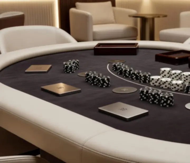 Luxusní blackjackový stůl s prémiovým vybavením pro event